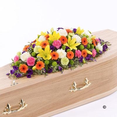 Vibrant Casket Spray